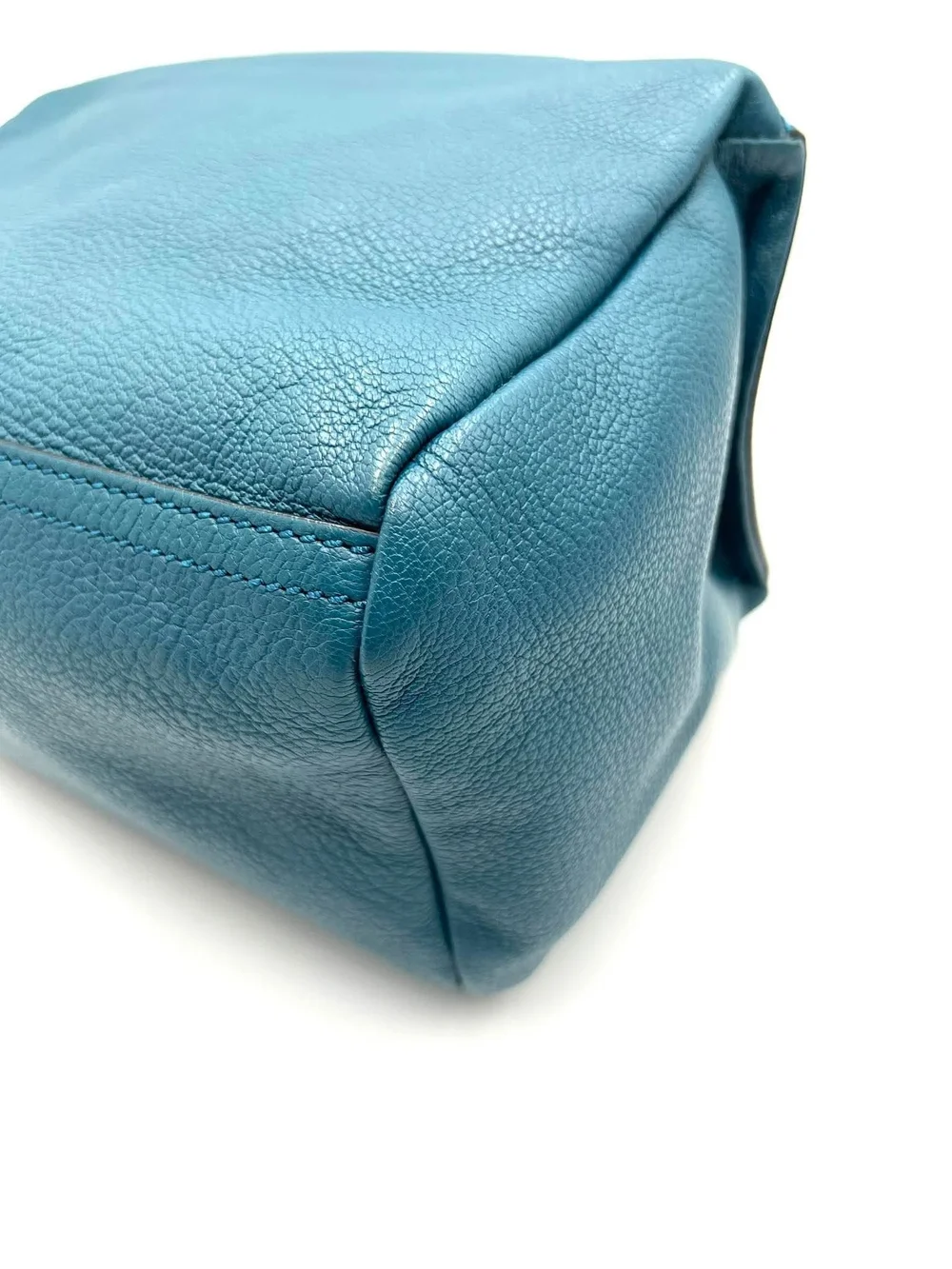 Givenchy Teal Leather Top-Handle Bag